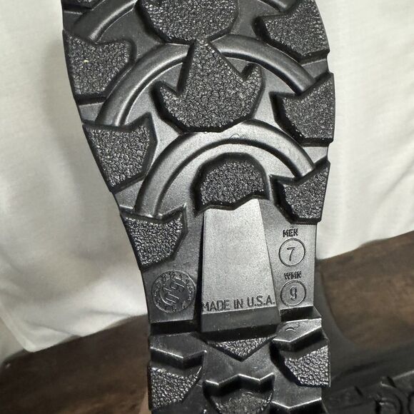 SERVUS Rubber Waterproof PVC Work Boots Plain Soft Toe Men 7 Wmn 9 - Picture 6 of 7